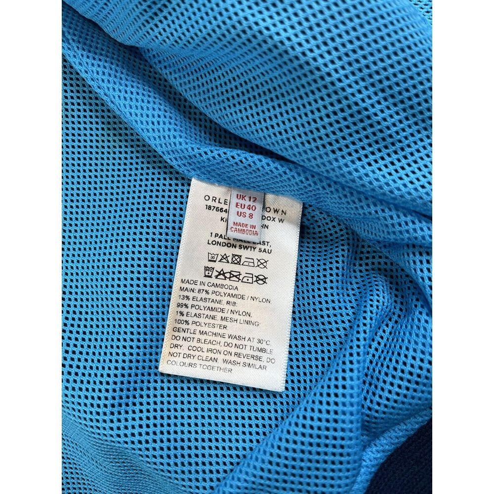 Orlebar Brown Jacket Women Navy Blue Maddox Bomber Performance Zip - US 8 EU 40 - Picture 8 of 8